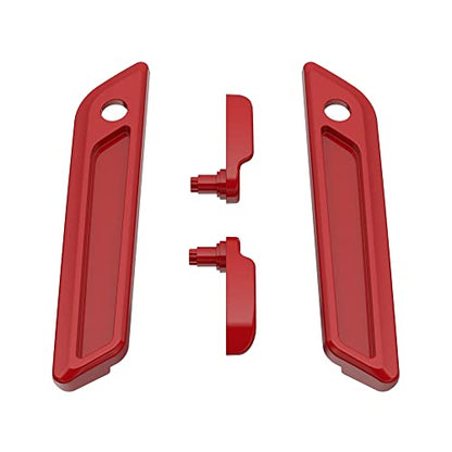 Advanblack Saddlebag Latches Covers, Lid Lifters Levers Fit for 2014+ Harley Touring Hard Saddlebags - Billiard Red - color: Billiard Red