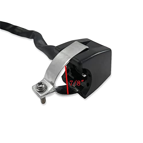 XH1700C-007 Universal Yellow 7/8 Inches Handlebar Starter/Kill Cut Off Stop Switch Push Button Compatible with Motorcycles ATVs Scooters Snowmobiles