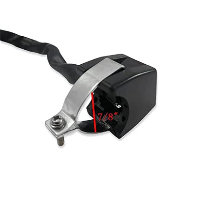 XH1700C-007 Universal Yellow 7/8 Inches Handlebar Starter/Kill Cut Off Stop Switch Push Button Compatible with Motorcycles ATVs Scooters Snowmobiles