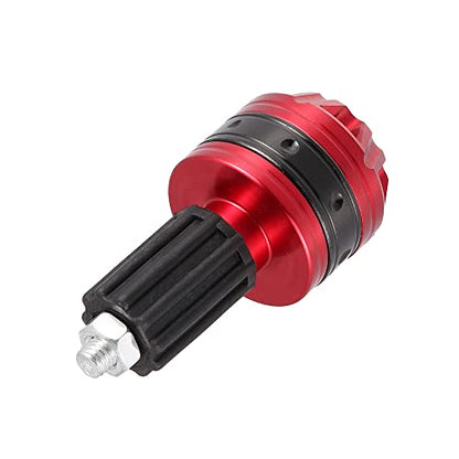 X AUTOHAUX 1 Pair Universal 18mm Handlebar End Caps Plug Bar End Aluminum Alloy for Motorcycle Red - color: Red