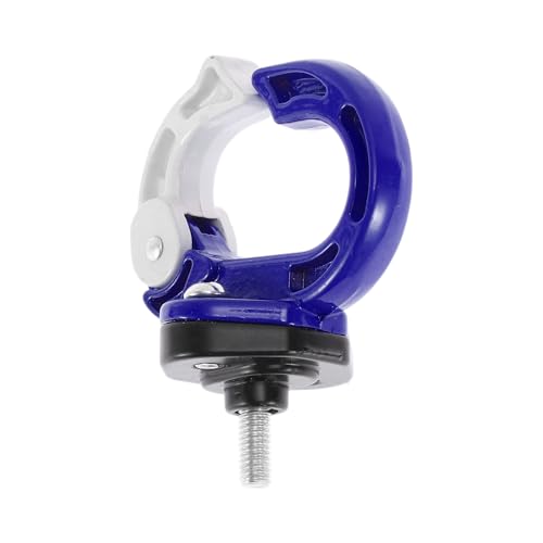 Universal Motorcycle Hanging Hook Round Shape Motorcycle Helmet Luggage Bag Holder Hanger for Scooters Bicycles Blue White 1 Pc 75mm - color: Blue