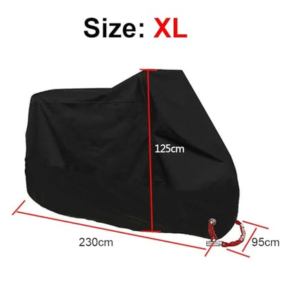 Motorcycle Cover Waterproof Rain and Dust UV(X-Large) - color: X-Large