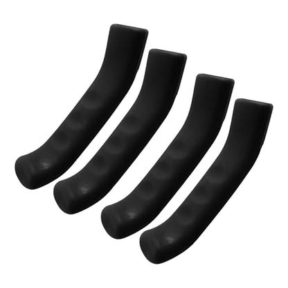 2 Pairs Bicycle Brake Lever Grip Protector Cover, Non-Slip Brake Lever Grip, Silicone Sleeve Universal Brake Protection Handle Cover for Bicycle, Cycling, Road/Mountain Bikes, Black - color: Black