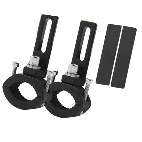 Motorcycle Spotlight Mount Brackets, Motorbike Tube Clamp Turn Signal Mounting Clamp Fog Light Holder Adjustable Light Holders Fits Tube 1" 2PCS (S) - size: Small