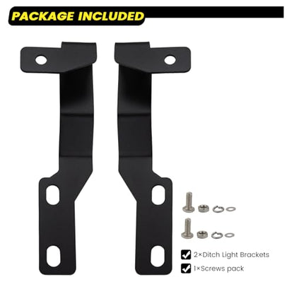Ditch Hinge LED Light Brackets Hood Mount Brackets Compatible with 2nd Gen Toyota Tacoma 2005-2015 for Auxiliary Offroad LED Pod Light Work Light - size: For Tacoma 2005-2015