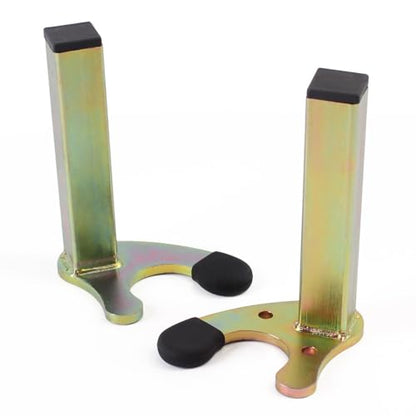 Motorcycle Rear Wheel Lift Stands Frame Accessories Swingarm Spool Lift Stand Paddock Stands Attachment U-Shape Rear Wheel Stand with Anti-Slip Rubber Protecotor (Square Tube) - size: Square Tube