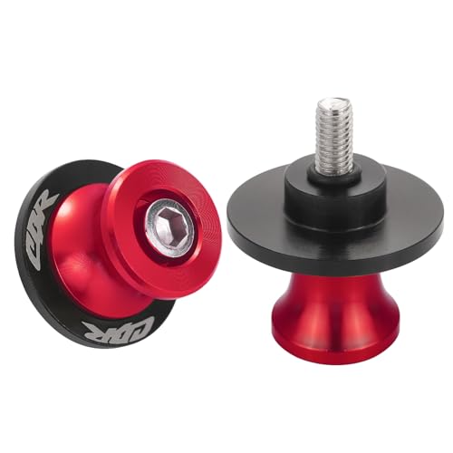 2Pcs Motorcycle Swing Arm Spools for Honda CBR150 CBR100F CBR1000RR CBR1100XX CBR125 CBR250 CBR400RR CBR400F CBR450SR CBR600RR CBR900RR CBR954RR Aluminum (Red) - color: Red