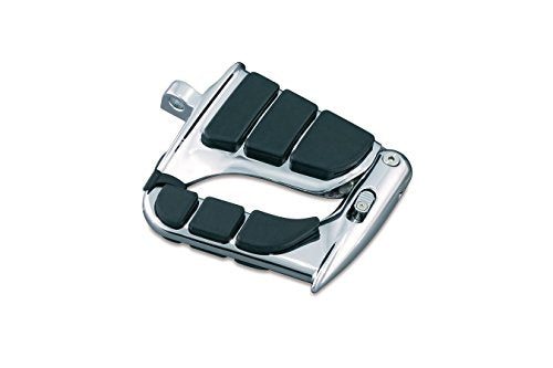 Kuryakyn 4466 Motorcycle Footpegs: SwingWing Cruise Pegs with Male Mount Adapters for 2010-19 Harley-Davidson Motorcycles, Chrome, 1 Pair - style: With Adapters
