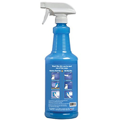 Wet or Waterless Wash Wax Kit 32 Fl. Oz Kit. Cleans, Protects, Shines. Aircraft Quality Just Spray On and Wipe Dry - size: 32 Fl Oz (Pack of 1)