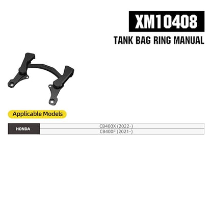 Rhinowalk Magnetic Motorcycle Tank Bag 5–6.5L Expandable, Quick Release Motorbike Fuel Tank Bag with Lock, Waterproof Storage Backpack with Rain Cover (XM10408) - color: XM10408