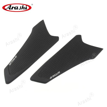 Arashi Black Gas Fuel Tank Side Pads Protector Knee Grip Traction for Honda CB650R CBR650R 2019-2023