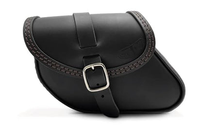 Leather Swingarm Bag Compatible with all 2015-2024 Scout and Scout Bobber, 2025-2026 Scout 101, 2025-2026 Scout Classic, 2025-2026 Sport scout, 2025-2026 Super Scout (Brown stitches) - color: Brown stitches