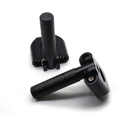 MZS Motorcycle Highway Pegs 7/8"-1.25" Adventure Highway Foot Peg Universal Foldable CNC Short Mount Compatible with KLR 650 DR650 Tenere Vstorm 300X 390 790 890 R1200GS Dual for 22mm-32mm Crash Bar