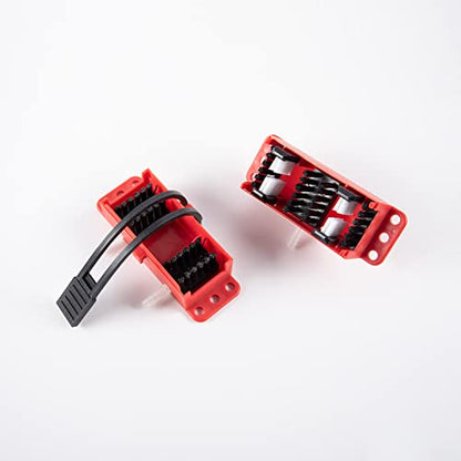 Motorcycle Chain Cleaning Machine Kit Lube Device Lubricating Accessory Chain Maintenance Brush Gear Cleaner Tool Washing Chains Cleaner Fits for All Model (Red) - color: Red