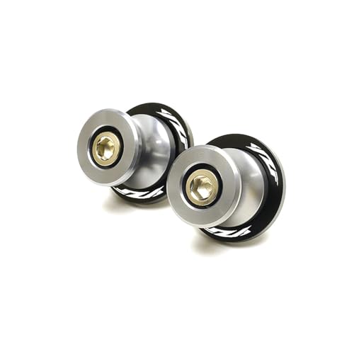 Motorcycle 6mm Swingarm Spools Slider Stand Accessories Compatible With YZF R3 R25 R6 R1 2019 2020 2021 YZFR3 YZFR1 YZFR6(Gray 1) - color: Gray 1
