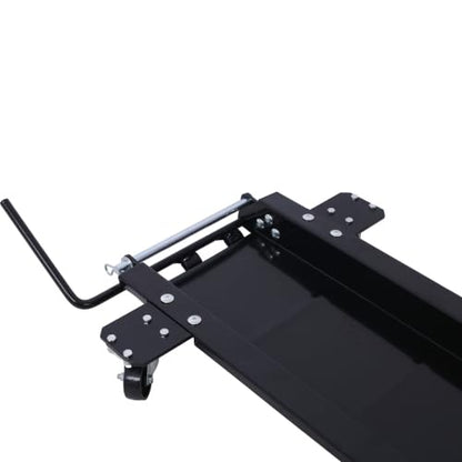 Motorcycle Dolly 1250 lbs. Widow Cruiser-Dolly Steel Motorcycle Dolly Black, YYUE-240412-25