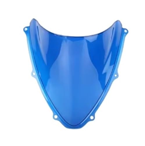 Motorcycle Windshield Windscreen Windshield for GSX-R for GSXR 600 750 GSXR600 2006-2007 K6 Double Bubble WindScreen Motorcycle Accessories Fairing Deflector - color: Blue