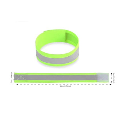 Bilymate Reflective Vest Straps with two reflective arm bands,Unisex Safety Gear Vests for Night Running Cycling Walking