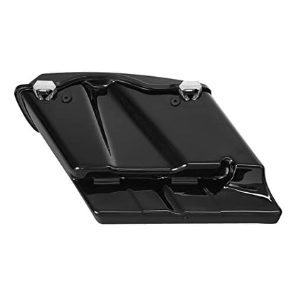 XMT-MOTO Stretched Hard Saddlebags Saddle bags for Harley 1994-2013 Touring models road glide, road king, ultra, street glide, electra glide and 1984-2017 Softail models,Gloss Black/Black Latches - color: Gloss Black/Black Latches, size: Stretched