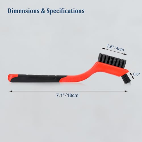3pcs Nylon Brushes for Cleaning, Small Cleaning Brushes for Tight Spaces, Car Detailing Brush Set for Cleaning Dust in Holes - size: 3 pcs