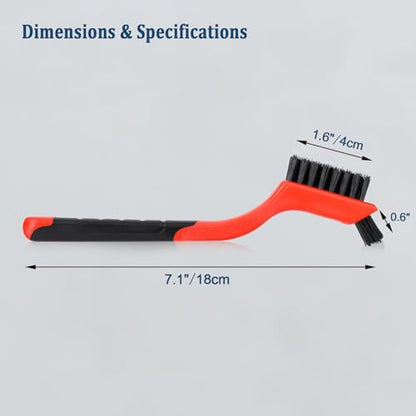 6pcs Nylon Brushes for Cleaning, Small Cleaning Brushes for Tight Spaces, Car Detailing Brush Set for Cleaning Dust in Holes - size: 6 pcs