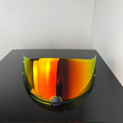 HJ20M Helmet Visor Replacement, Motorcycle Helmet Face Shield Windshield Lens For HJC C70 FG-17 FG-ST IS-17 (Revo Deep Red) - color: Revo Deep Red