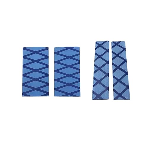 for BM&W R1200GS R1250GS Handlebar Cover Gloves Heat Shrink Motorcycle Grip Rubber 4PCS/Set Anti-Slip Blue Green Handlebars Grips - color: Blue