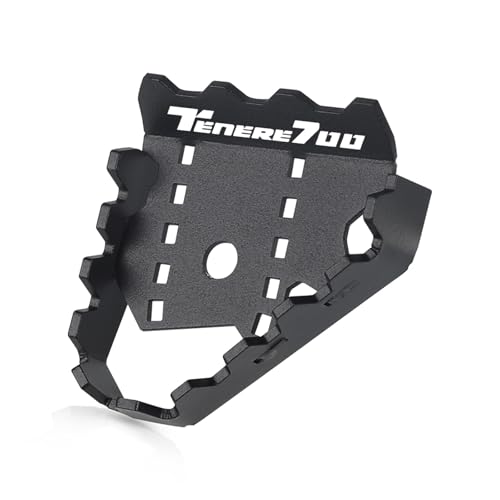 Motorcycle Foot pegs for Super for Tenere 1200 Tenere1200 XT1200Z XT1200ZE XTZ1200 2010-2024 Brake Lever Pedal Enlarger Extension Peg Pad Parts - color: Tenere700 black