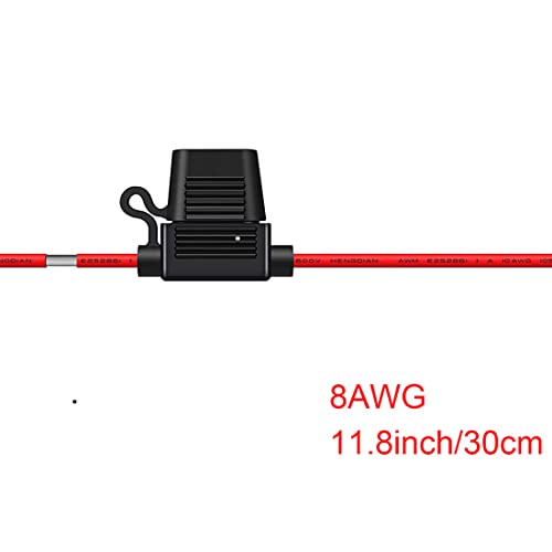 In-line 8 AWG IP67 Waterproof Fuse Blade Holder for MAXI Fuse and LARGE Size - size: 8AWG Inline Fuse Holder