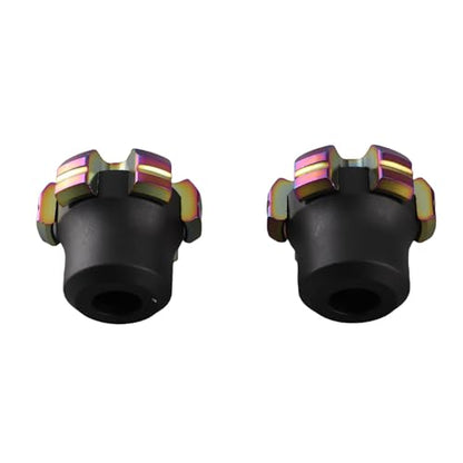Motorcycle Wheel Front Fork Frame Slider Durable Aluminum Alloy Crash Protector Cup Universal for Motorcycle and Pair of 2