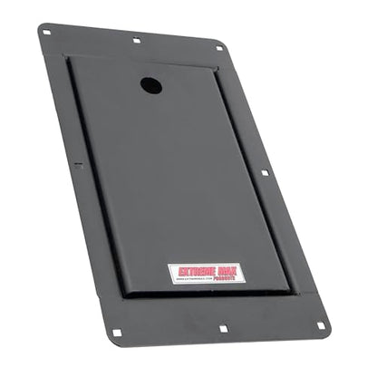 Extreme Max 5001.6501 Flip-Up Recessed Flush-Mount Motorcycle Wheel Chock for Enclosed Trailers - 16"