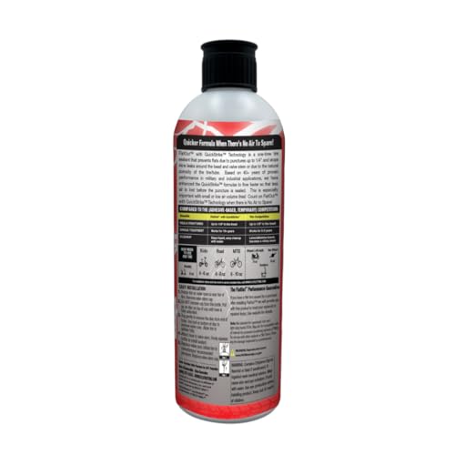 QuickStrike Tire Sealant - Small Tire/Bicycle Formula - NEW Formula - Prevents Flat Tires - Seals Leaks - Contains Kevlar - Tubeless Tire Sealant - 16 Ounce Bottle - size: 1 Pack - 16 Oz