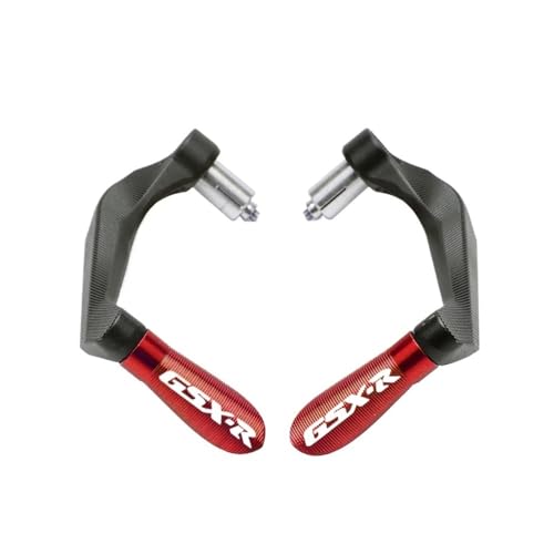 Handlebar Protector Motorcycle for SU&ZUKI GSXR 600 750 1000 K3 K4 K5 K6 K7 K8 Motocycle Handlebar Handle Grips Bar Ends Brake Clutch Levers Guard Protector - color: A Red