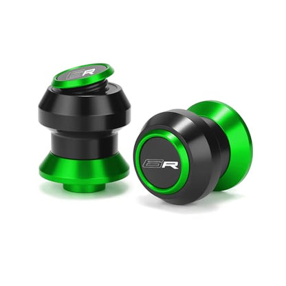 Motorcycle 8MM Swingarm Spools Fit Ninja ZX6R 2009-2023 2024 2025 2026 Motorycle Swingarm Spools Sliders Frame Stand Slider 2026 ZX6R Accessories Green - color: green