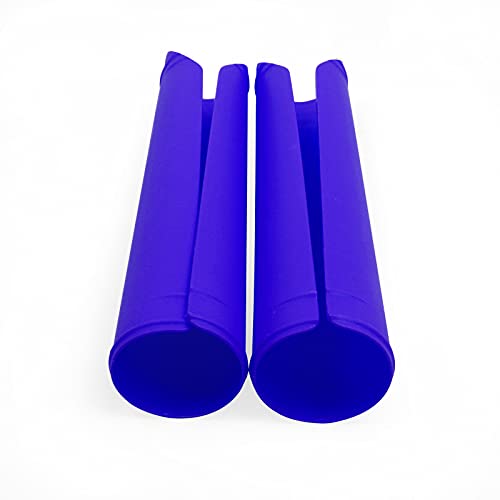 Worldmotop 2PCS Dirt Bike Front Fork Boots Shock Covers Protector Motorcycle Shock Absorber Guard Replacement for Yamaha Honda BMW Suzuki Kawasaki (Blue) - color: blue