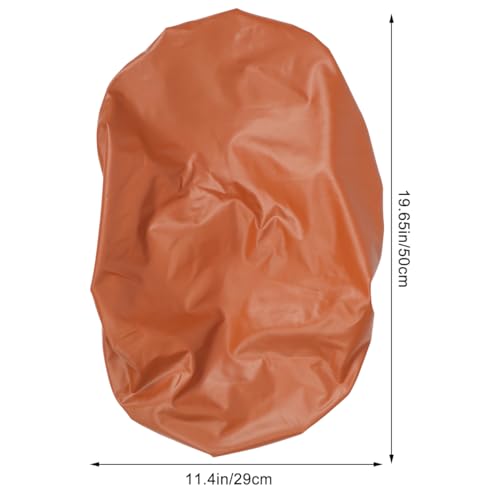 POPETPOP Motorcycle Seat Cover, Brown PU Leather Waterproof Universal Fit | Waterproof and heat-resistant, instantly hides scratches, ideal for daily scooter commutes, 1 brown elastic PU leather cover