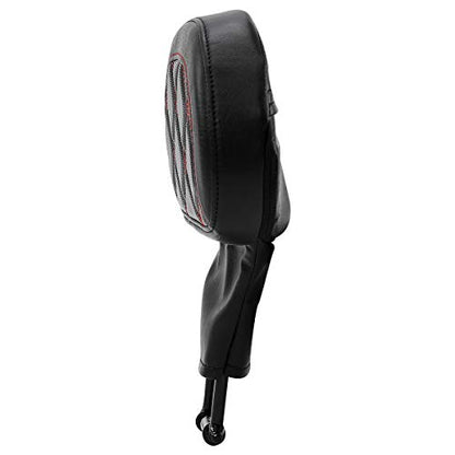 C.C. RIDER Rider Backrest Pad, Rider Sissy Bar fit for Harley 2009-later Touring Road King Street Glide Road Glide CVO Custom Bikes - color: Rider Backrest Black Red