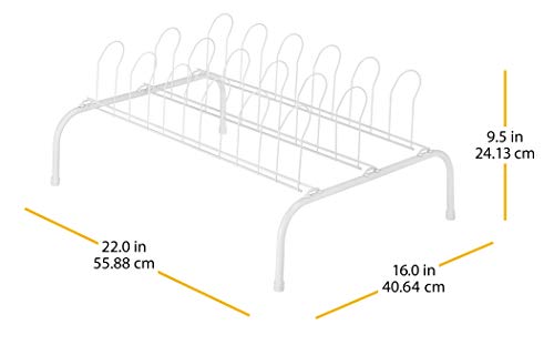 Whitmor Floor Shoe Rack-9 Pair - size: 9-Pair