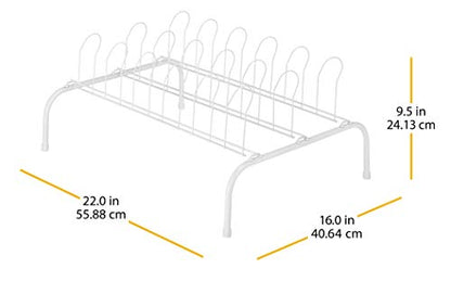 Whitmor Floor Shoe Rack-9 Pair - size: 9-Pair