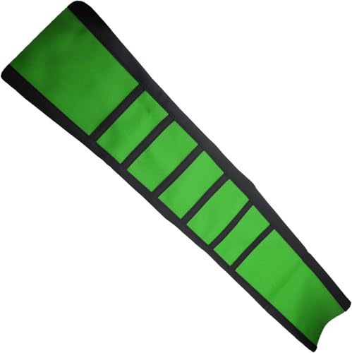 Motorcycle Universal Seat Cover Non-Slip Suitable Rubber Striped Seat Covers Soft For KX60 KX65 KX80 KX85 KX100 KX125 KX250 KX250F KX250R KX300 KX400 Dirt Pit Bike Motocross Off Road Motorbike - color: Green