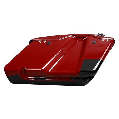 HR3 Billiard Red/Vivid Black Hard Saddlebags Compatible with 2020 Road Glide Limited FLTRK 2021 Ultra Limited FLHTK (Replace for OEM) Fit for 2014-2023 Harley Touring Models - color: Billiard Red / Vivid Black