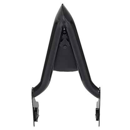 Detachable Motorcycle Sissy Bar, Passenger Backrest Rear Pad Fit for Harley Touring CVO Road Glide Street Road King 2009-2022 (18 inch Black) - size: 18 inch
