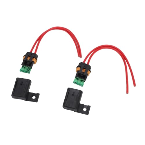 Fafeicy 2PCS 12AWG Holders, Water Proof Cover Kit with 30A Standard and Silicone Gaskets, for ATO ATC Car RV Truck Boat 12V 24V Vehicles