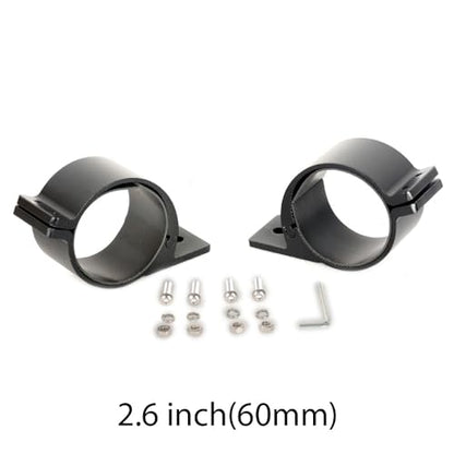 2.6 Inch Bull Bar Tube Mount Clamps JIUHUAN LED Light Bar Mounting Brackets Roof Roll Cage Holders for Offroad Trucks ATV SUV 2pcs - size: 2.6inch-L002