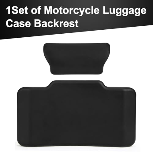Motorcycle Top Case Passenger Backrest, PSLER Universal Motorcycle Back Cushion Top Box Trunk Cushion Tail Box Case Cushion Passenger Backrest Back Pad Trunk Sticker Decal Backrest
