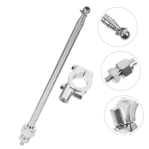 VICASKY 0.6M Handheld Flag Pole Retractable Stainless Steel Flag Mount for Motorcycles and Bicycles Easy Installation Safety Flagpole for Outdoor Activities Durable and Portable