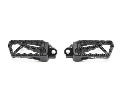 AltRider Adventure II Foot Pegs Compatible With BMW R 1200/1250 / 1300 GS/GSA - Heavy Duty Design - Boot Friendly, High Traction Cleats for Stability & Grip - Adjustable Camber & Height - Black - color: Black, size: Adventure II (58mm x 122mm)
