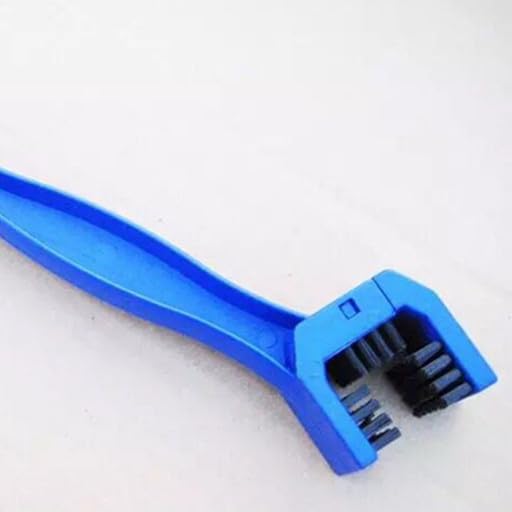 Cycling Motorcycle Bike Bicycle Chain Crankset Brush Cleaner Cleaning Tool Blue