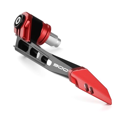 Motorcycle Brake Clutch Lever Guards Bar End Handguard Compatible with K.awasaki Z900 2025 2024 2023 2022 2021 2020 2019 2018 2017 | Handlebar Protector Z 900 ZR900 Accessories (red) - color: Red