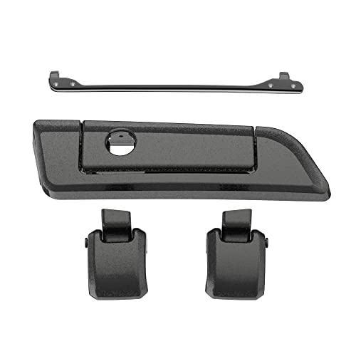 Moto Onfire Black Pearl Harley Tour Pack Latches Hinges Fit for AB Harley/Davidson Touring Razor Chopped King Tour Pak - color: Black Pearl